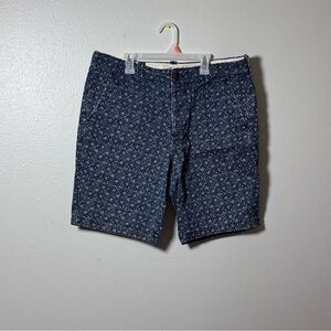 Hollister‎ Men Blue Print Chino Casual Shorts Size 34